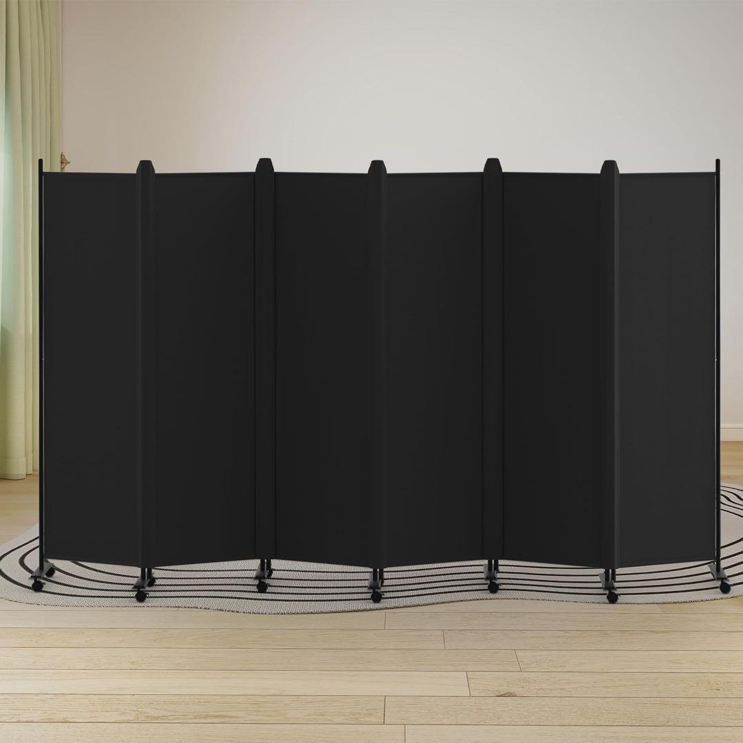 Kokorona パーテーション 間仕切り6連 キャスター付き 181 329