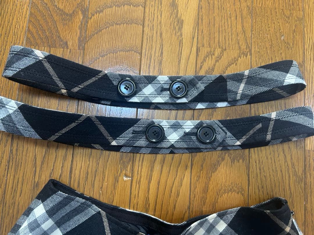 バーバリーブルーレーベル　チェック柄スカート