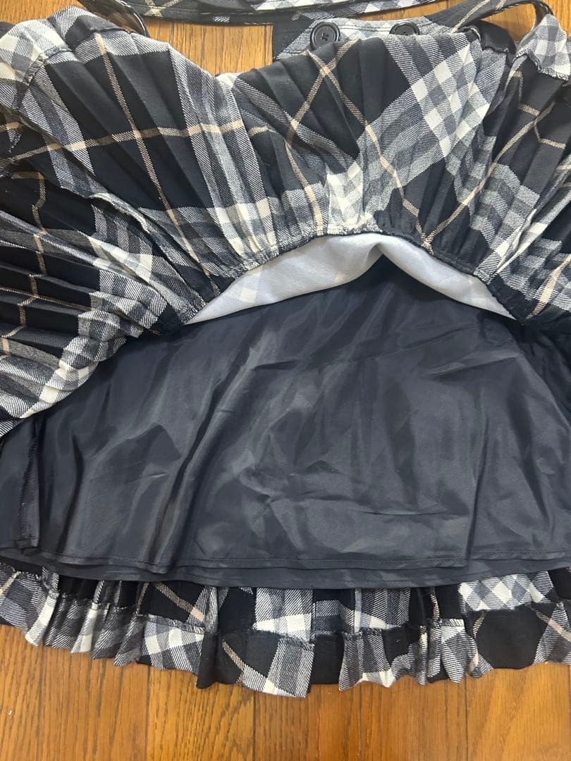 バーバリーブルーレーベル　チェック柄スカート