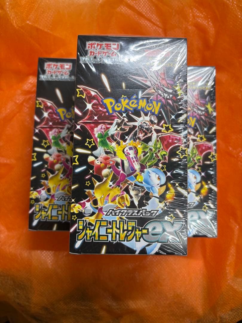 ポケモンカード シャイニートレジャーex 3BOX シュリンク付き‼️