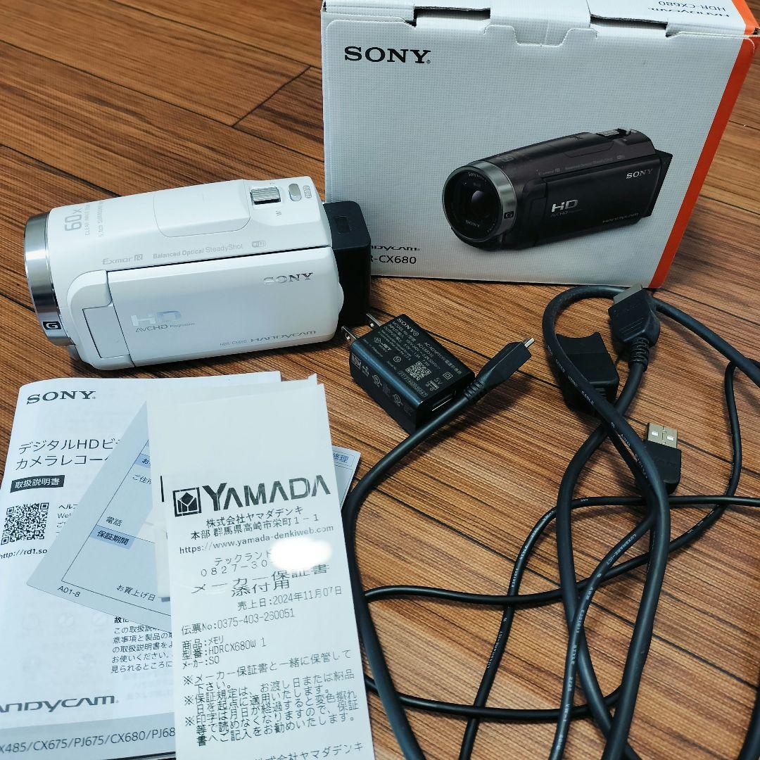■ ほぼ新品 ■ ソニー SONY HDR-CX680 ≪24年製・保証書付き≫