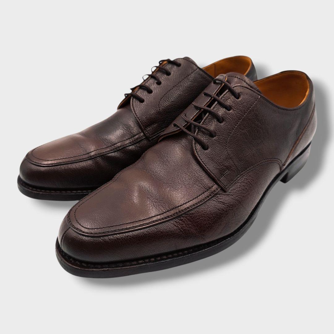 ビジネスシューズ メンズ スコッチグレイン ダークブラウン 24.0 外羽根