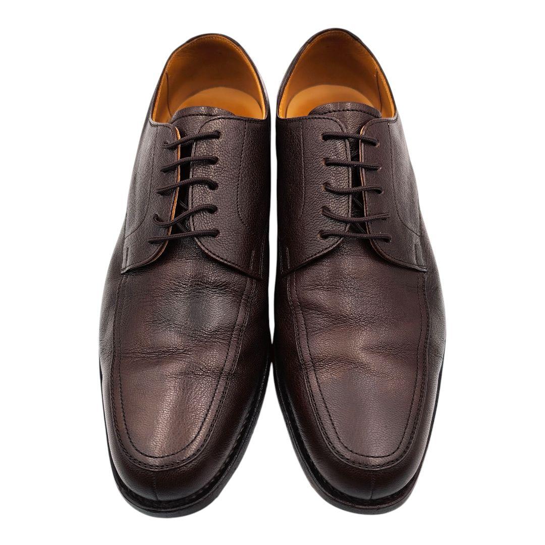 ビジネスシューズ メンズ スコッチグレイン ダークブラウン 24.0 外羽根