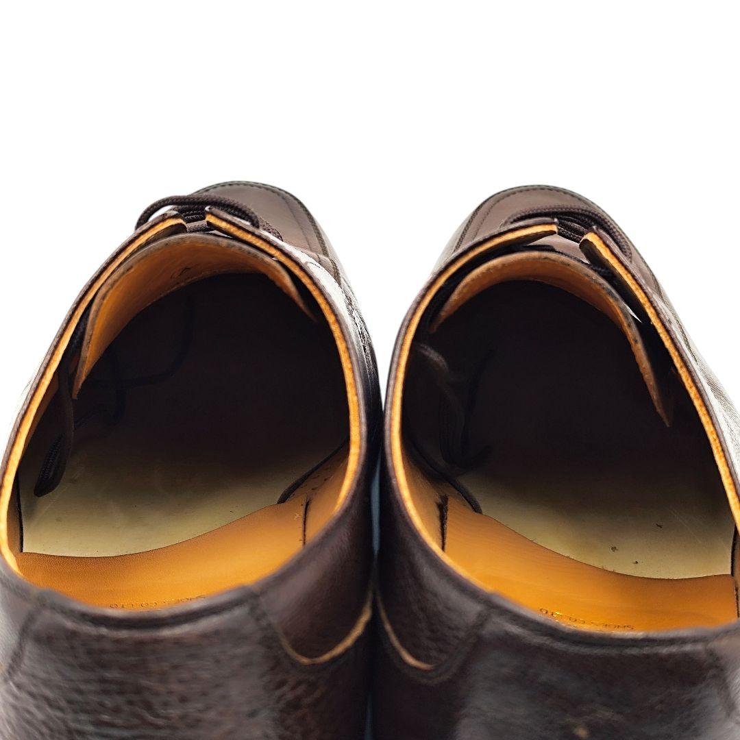 ビジネスシューズ メンズ スコッチグレイン ダークブラウン 24.0 外羽根