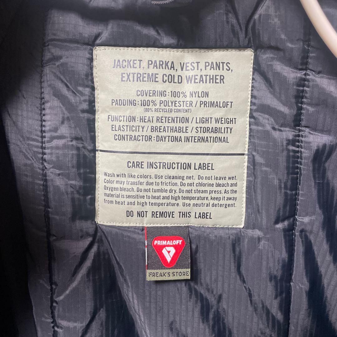 フリークスストア F22AW PRIMALOFT LEVEL7中綿ジャケットL