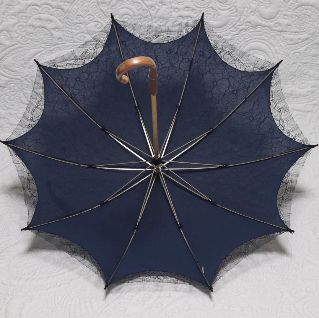 55,000円新品【前原光栄商店】希少! 皇室御用達リバーレース二重張り高級日傘