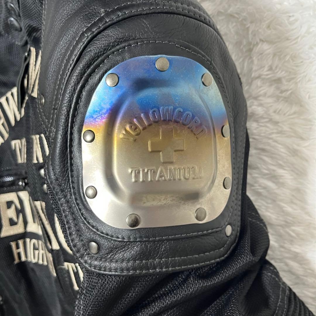 YELLOW CORN バイクジャケット 3L プロテクター付　チタン