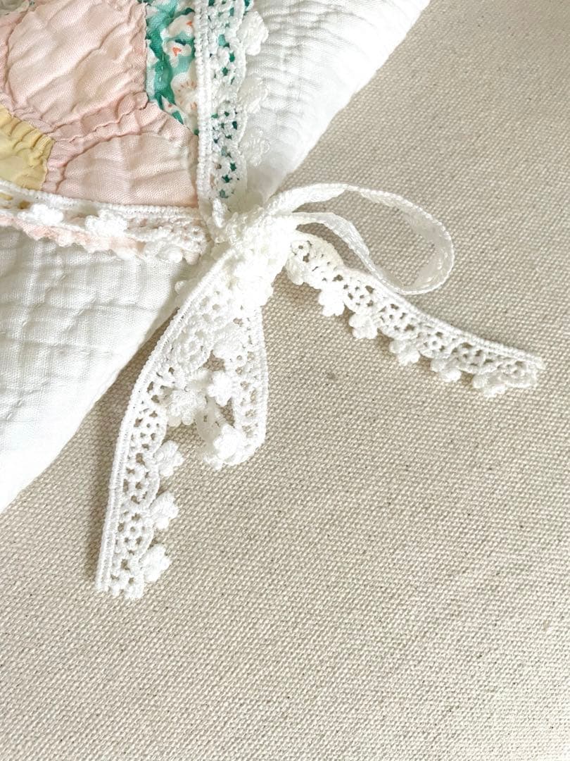 アンティークキルト＆手刺繍うさぎちゃん·͜· ♡