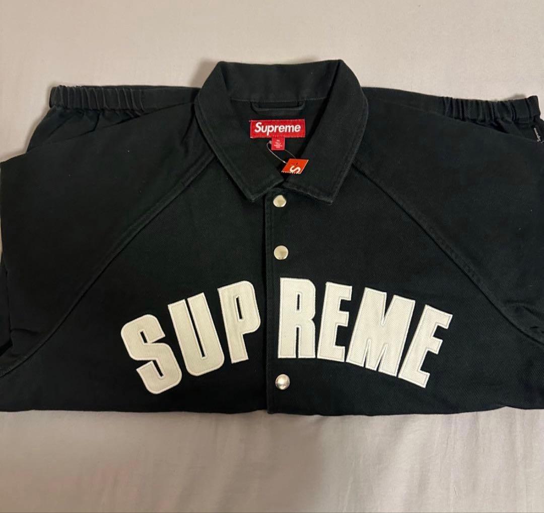 ジャケット・アウター Supreme Arc Denim Coaches Jacket \"Black\"