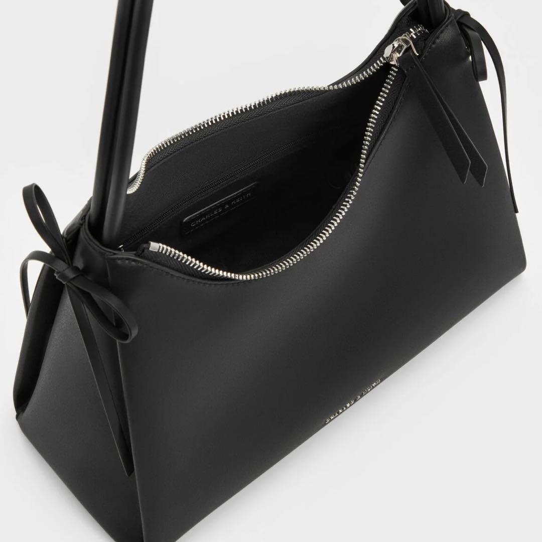 【新品未使用】 Hazel ヘーゼル ボウホーボーバッグ - ノワール