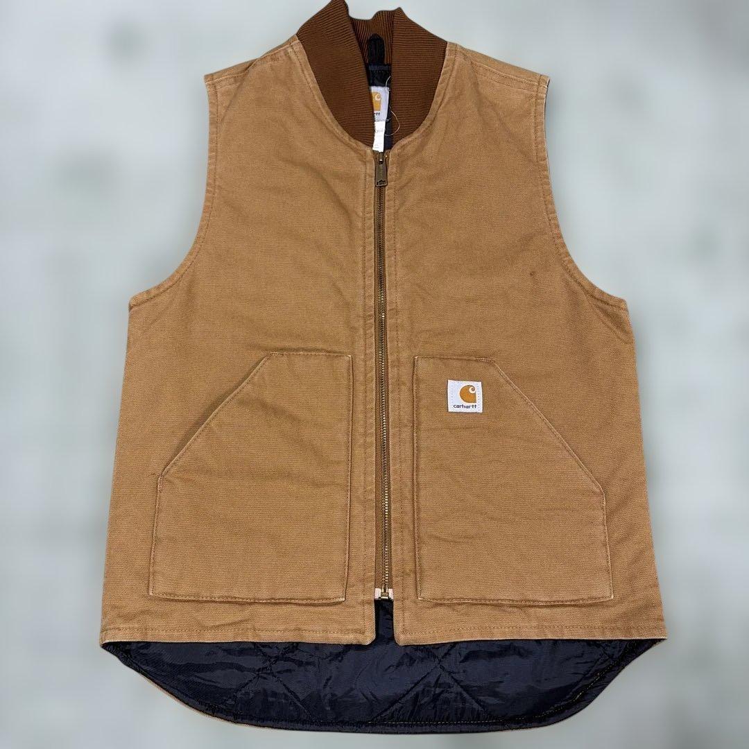 v*e様 カーハート　希少サイズ　ダックベスト　ブラウン