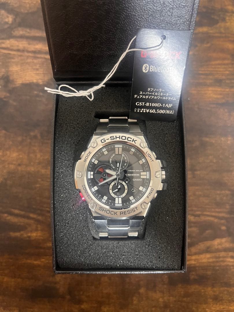 【G-SHOCK腕時計】メタルカラー　品番GST-B100-1AJF