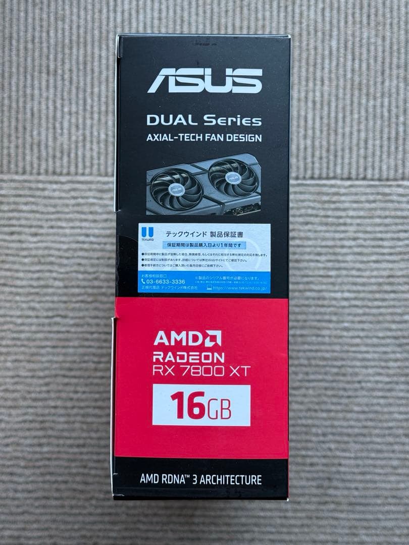 【最終価格・未開封】ASUS Radeon RX 7800 XT OC 16GB