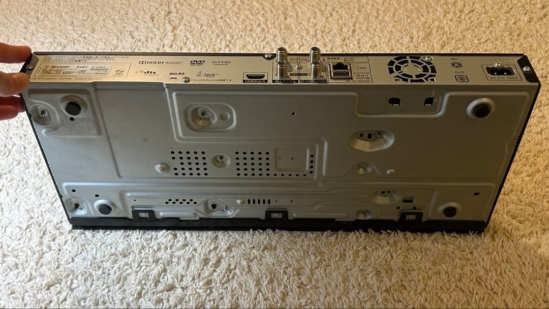 【SHARP】AQUOS ブルーレイレコーダー2B-C05DW1 2021年製