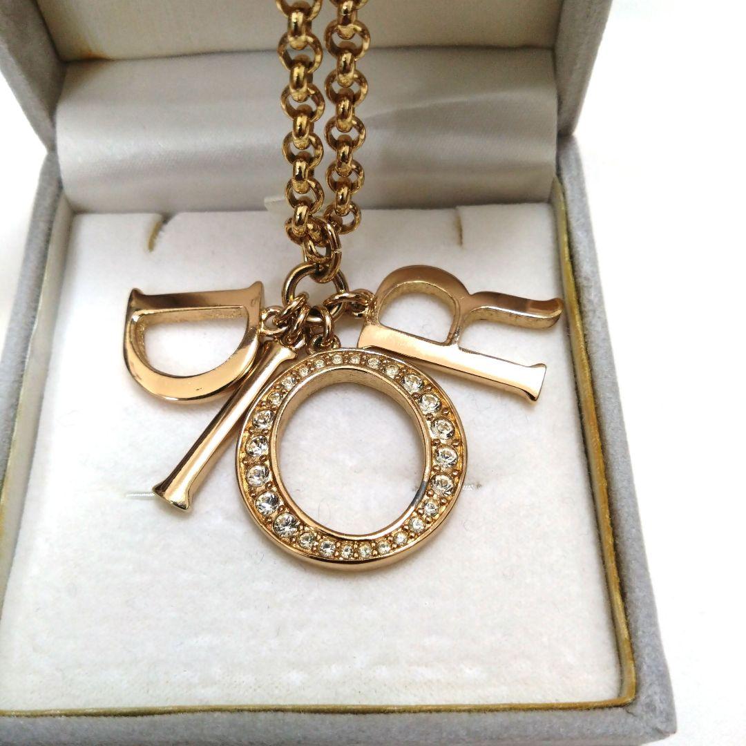 超希少　ChristianDior　チャーム　特大　ネックレス　ヴィンテージ