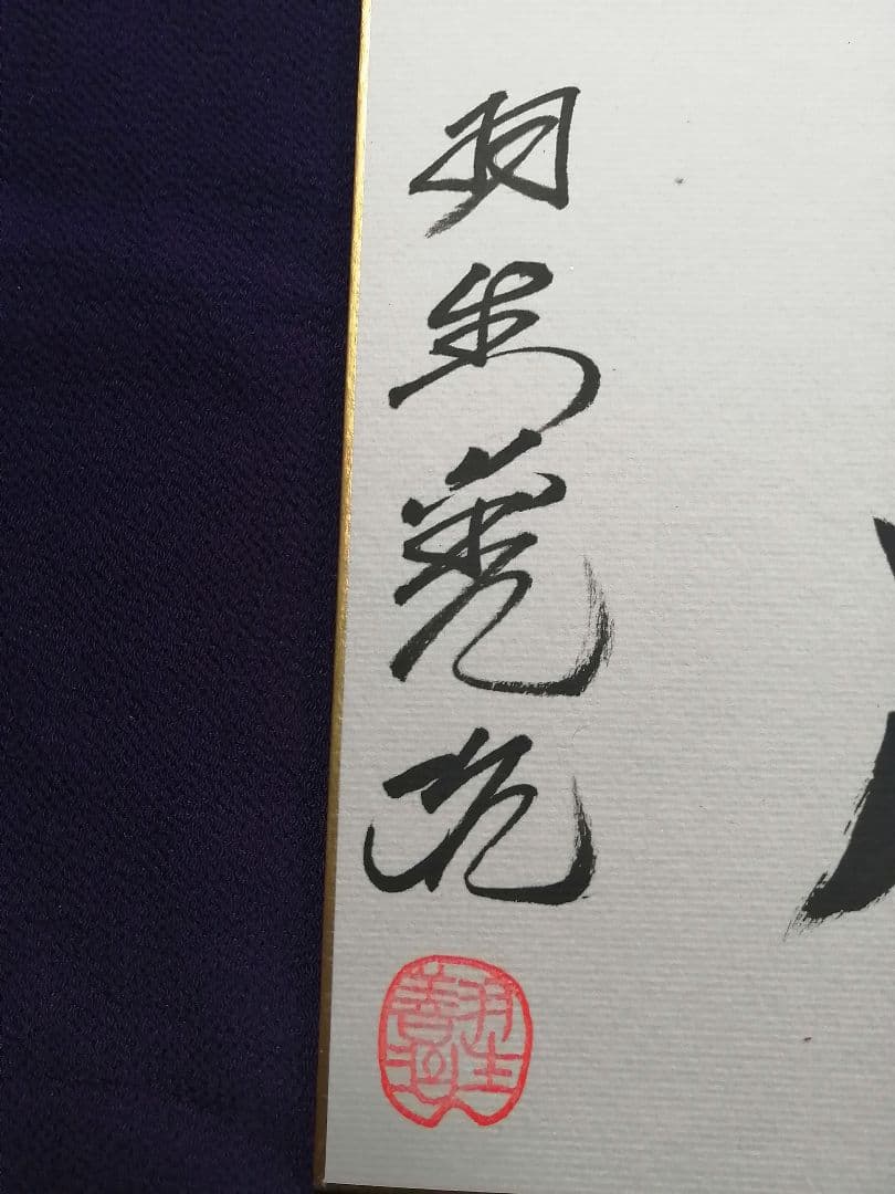 ★★★羽生善治永世七冠。直筆サイン。　本物色紙。落款。【本物保証致します】！！