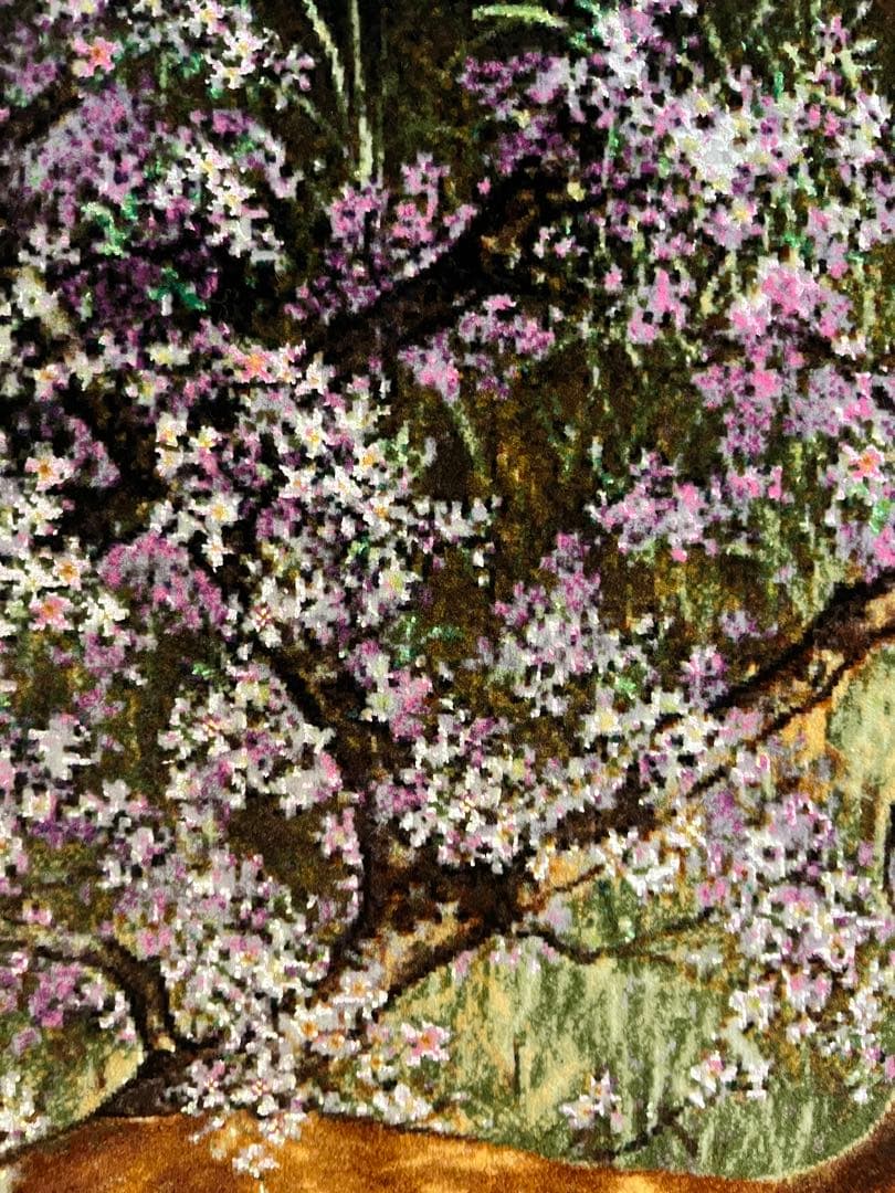 ⭐️ SALE⭐️ペルシャ絨毯　絵画絨毯　手織り　タペストリー