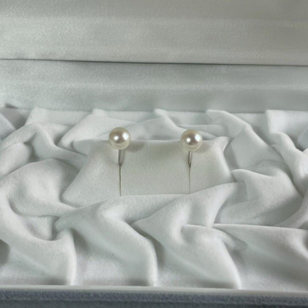 アコヤ真珠　2点セット ネックレス イヤリング 本真珠 シルバー　パール