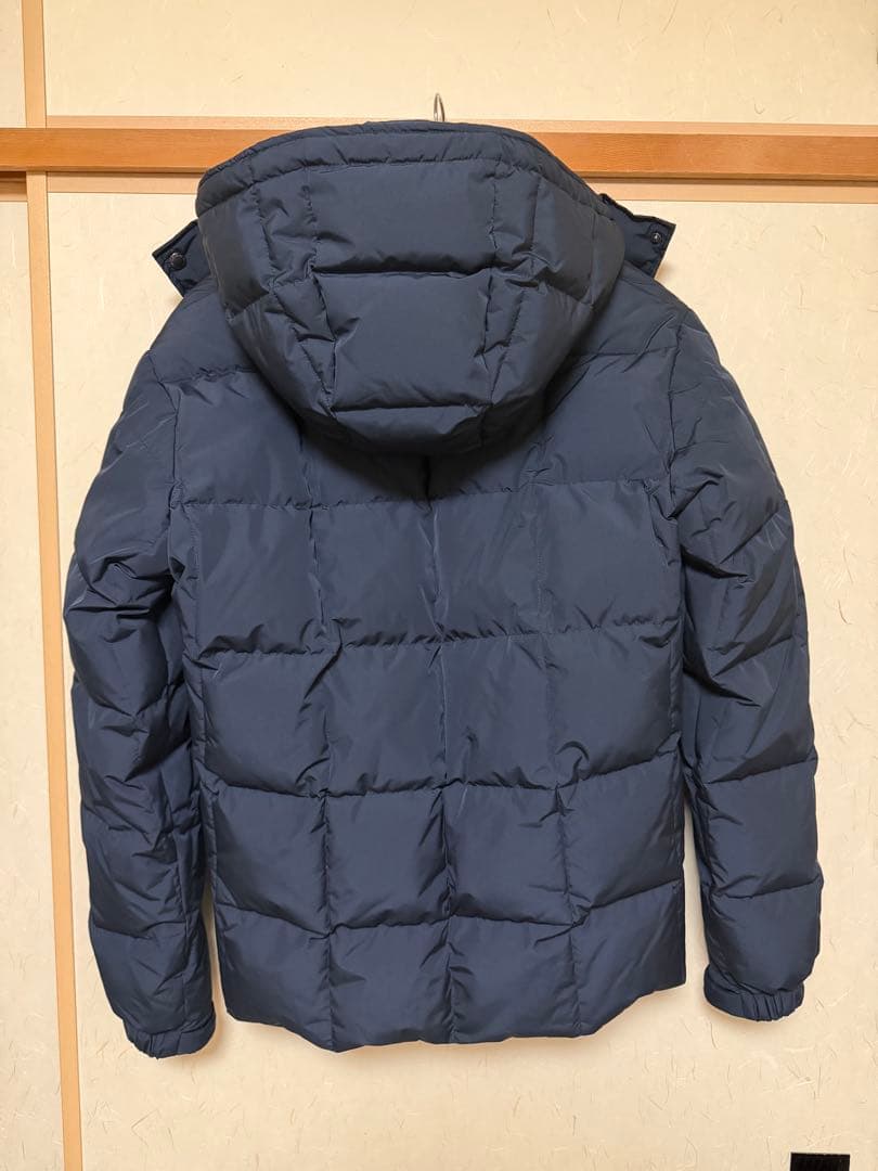 ビームスハート　キルトダウンジャケット　XLサイズ　ネイビー　フード付き