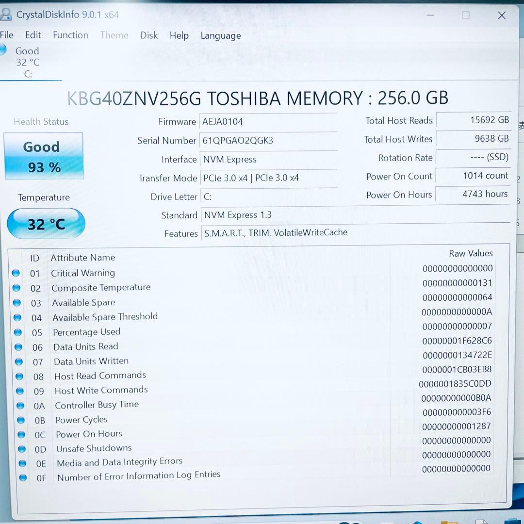 DYNABOOK MJ54/HS i5第11世代16GBメモリ