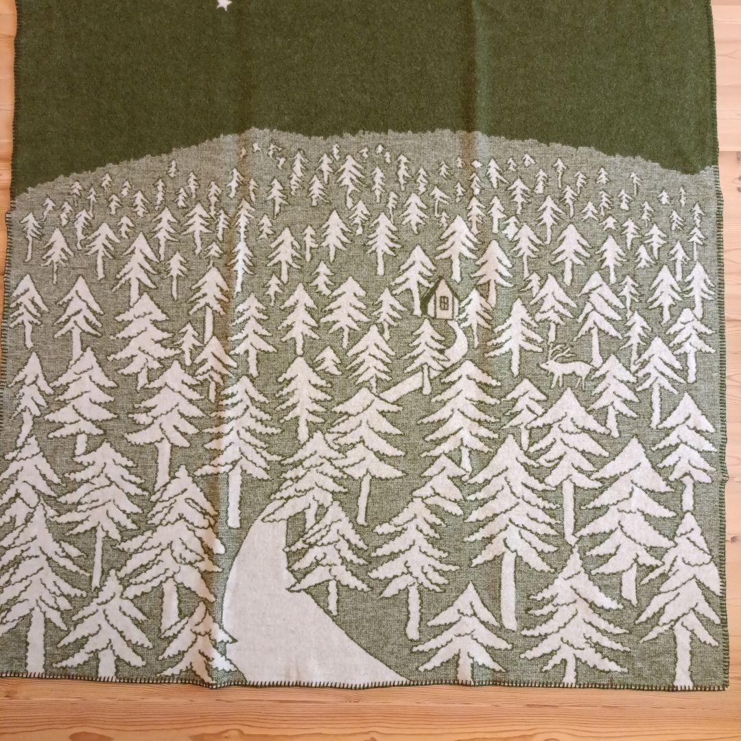 KLIPPAN ウールブランケット HOUSE IN THE FOREST