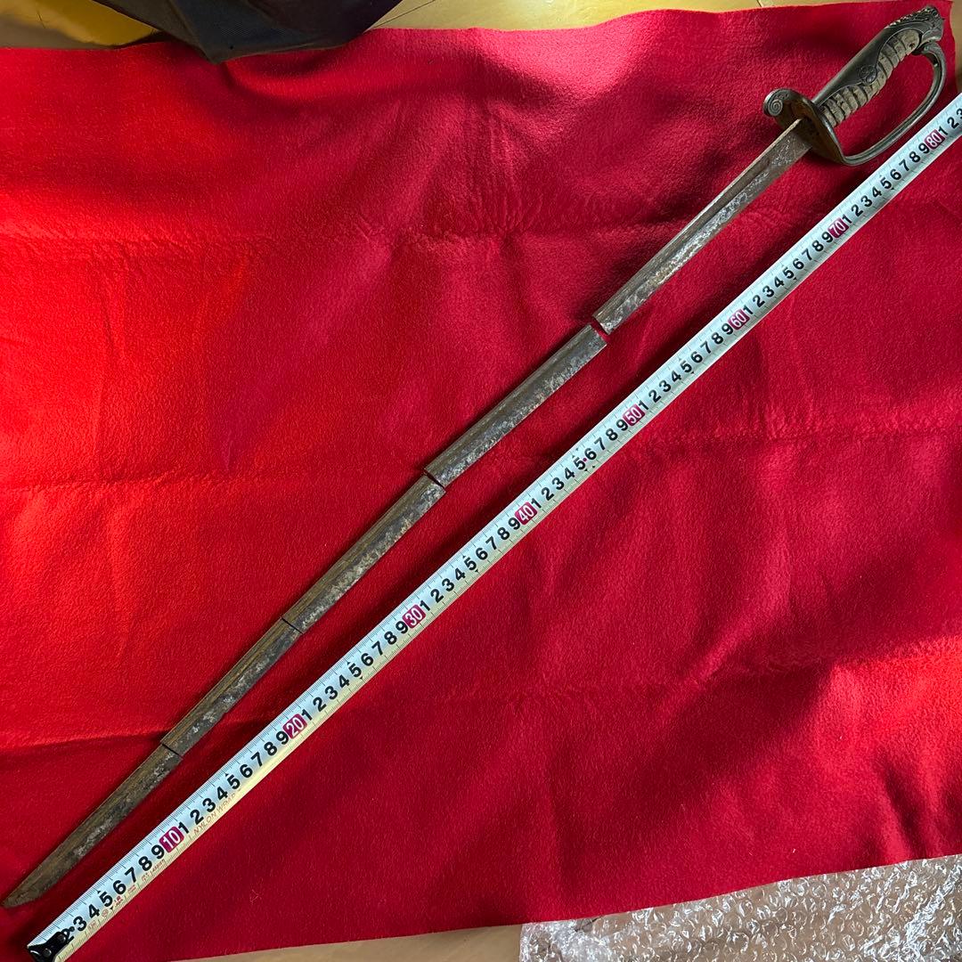 指揮刀　切断済み　アンティーク　刃無し　旧日本軍？　旧日本警察？