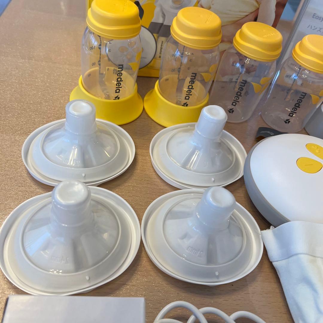 【美品】メデラ 電動搾乳機 スイング・マキシ電動搾乳機 ダブルポンプ+搾乳ブラ