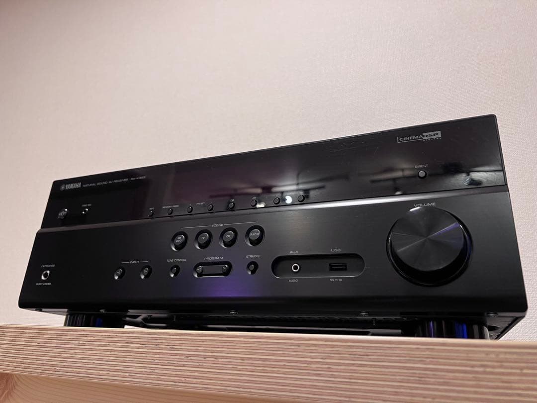 美品 YAMAHA RX-V385 他5.1ch 純正スピーカーセット +付属品