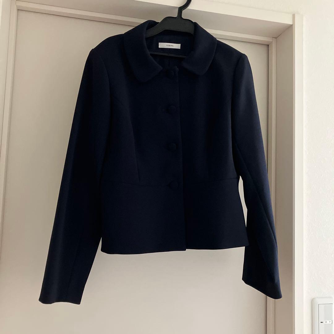 ワンピーススーツ　ネイビー　ジャケット　お受験