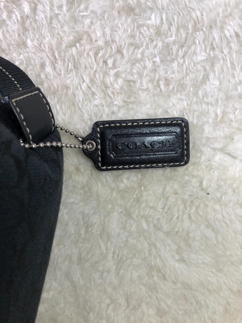 【未使用に近い】COACH　シグネチャー　ウエストバッグ+シューズケースのセット