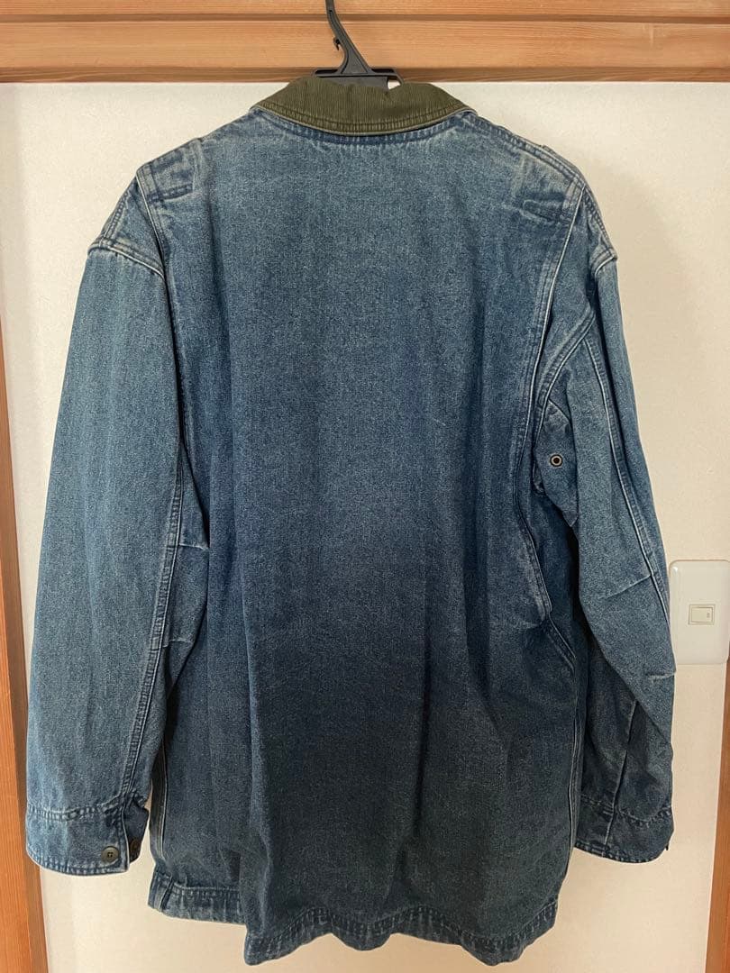 l.l.bean デニム　カバーオール　US M ブランケット　ハンティング