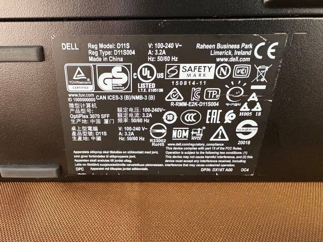 DELL OptiPlex 第9世代i3 メモリ16GB SSD＋HDD