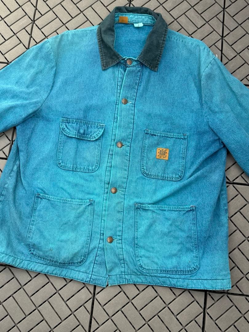 人気 希少カラー 80's BIG BENデニムカバーオール ビッグベン