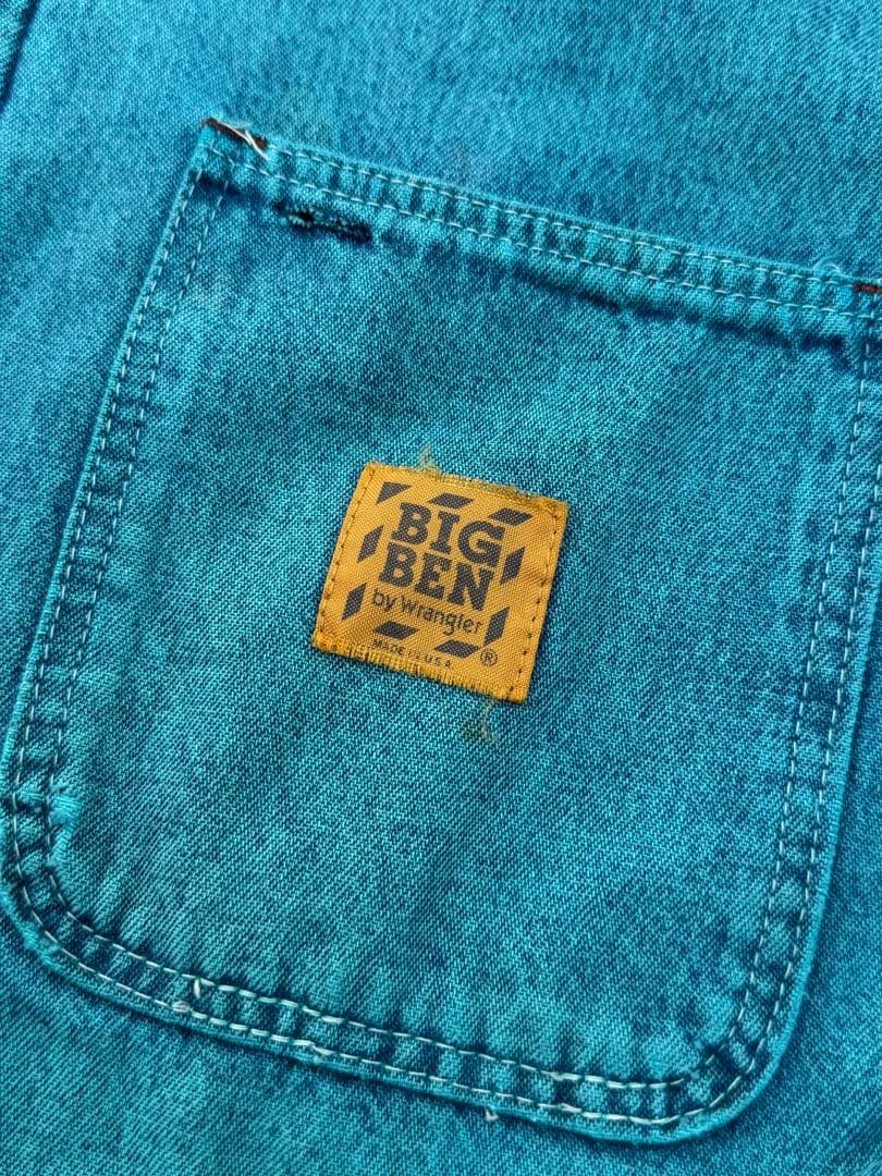 人気 希少カラー 80's BIG BENデニムカバーオール ビッグベン