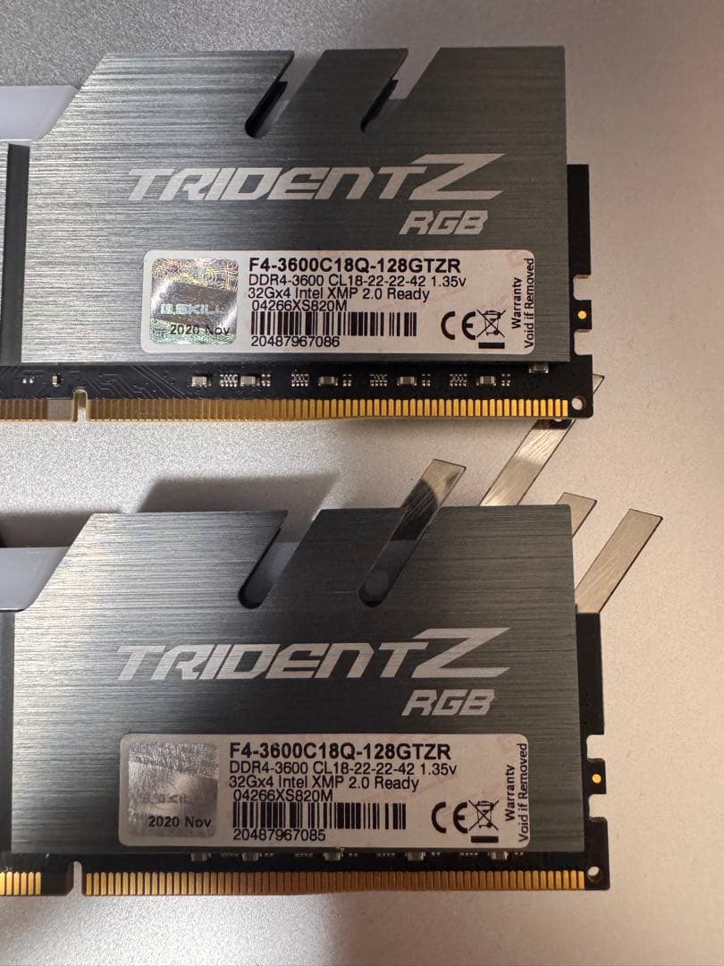 メモリー G.SKILL TRIDENT Z RGB DDR4 64GB 3600MHz