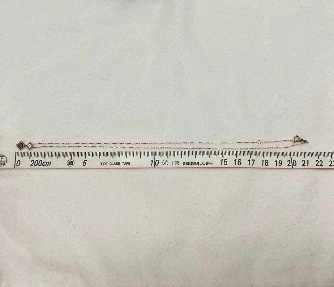 ヴァンドーム青山 K18 ダイヤモンド・スモーキークオーツスライドネックレス