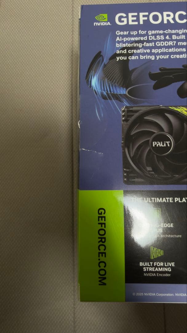 グラフィックボード・グラボ・ビデオカード Palit RTX5080 Gaming Pro 16GB