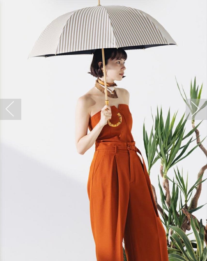 アントゥーレ　日傘　ストライプ　長傘　55㎝