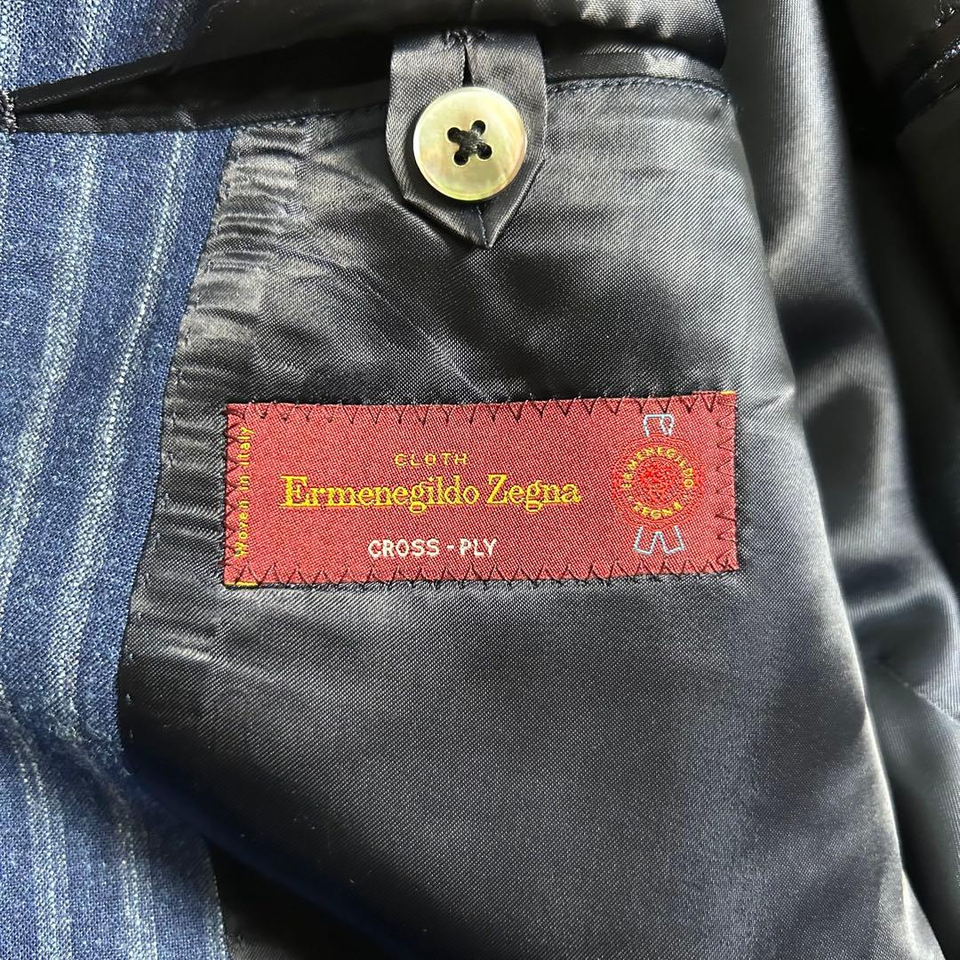 TOMORROWLAND オーダーメイドZegna スーツ　3ピース　ストライプ