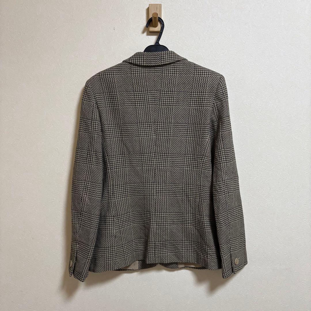 マックスマーラ ウール混 テーラードジャケット 42 白タグ