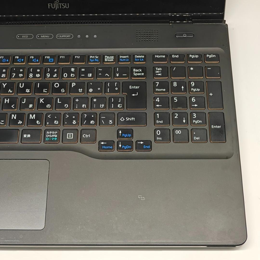 【富士通】AH77 高速i7 SSD512GB 16GB ブラック ノートPC