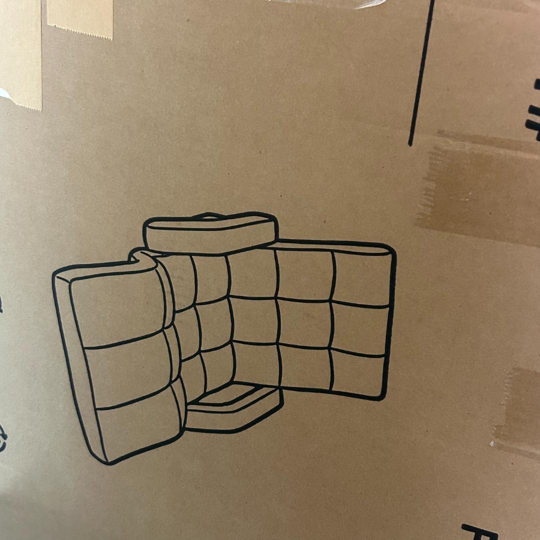 752 ブラウン座椅子肘掛けリクライニング14段階脚置きフットレストロン