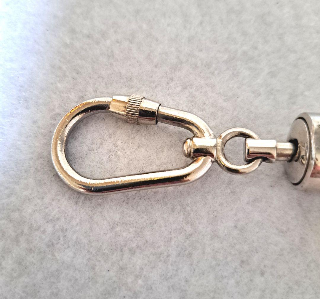 グッチGUCCIカラビナキーホルダー　キーリング　 シルバー金具　ユニセックス