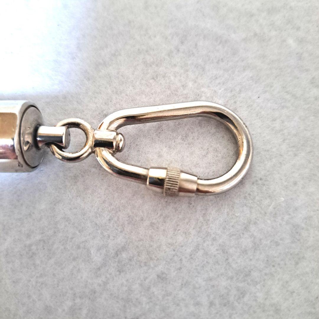 グッチGUCCIカラビナキーホルダー　キーリング　 シルバー金具　ユニセックス