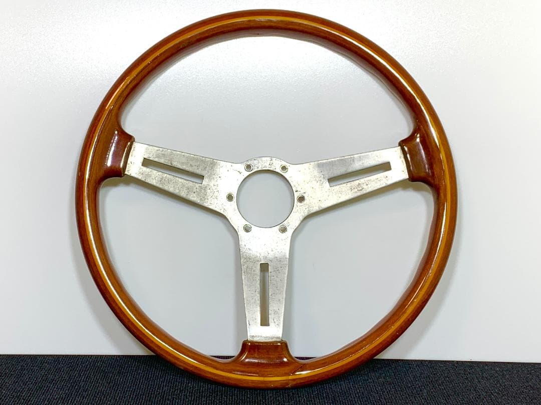 パーソナル PERSONAL 大径ウッドステアリング 39パイ 当時物