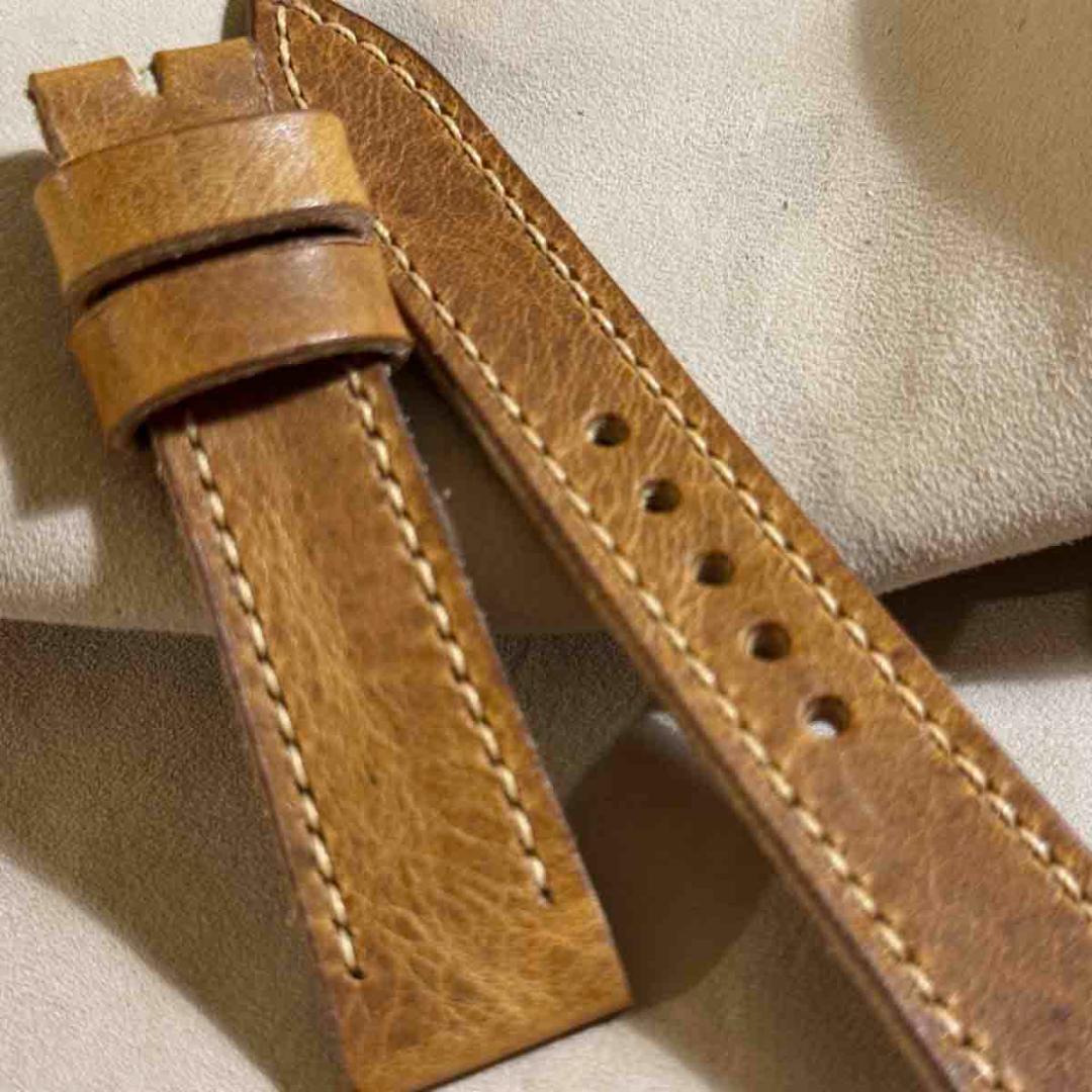 hor-228 HORWEENダービー ナチュラル 腕時計ベルト ラグ幅19mm