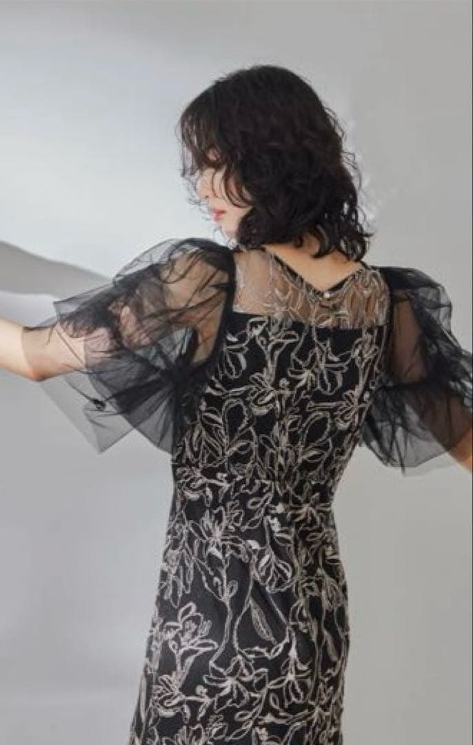 niana 【LE＇RURE】 フラフィースリーブペンシルドレス