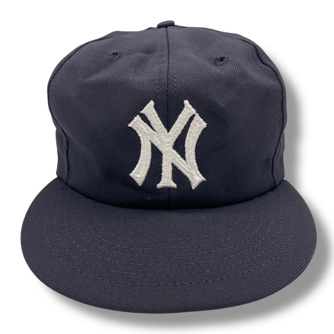 【超希少】80s ヤンキース キャップ ANNCO つば裏緑 ビンテージ 美品