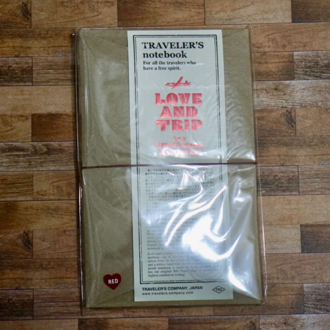 【新品】トラベラーズノート Rサイズ &ペンホルダーLOVE AND TRIP