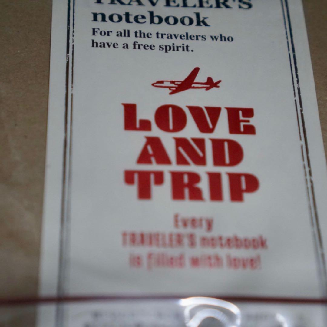 【新品】トラベラーズノート Rサイズ &ペンホルダーLOVE AND TRIP